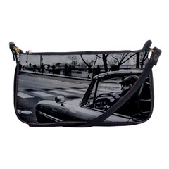 Convertible Classic Car At Paris Street Shoulder Clutch Bag by dflcprintsclothing