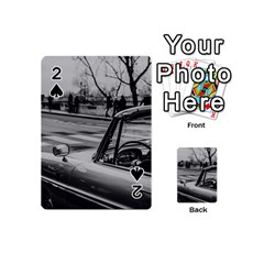 Convertible Classic Car At Paris Street Playing Cards 54 Designs (mini)