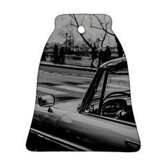 Convertible Classic Car At Paris Street Bell Ornament (two Sides) by dflcprintsclothing