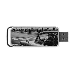 Convertible Classic Car At Paris Street Portable Usb Flash (two Sides) by dflcprintsclothing