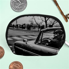 Convertible Classic Car At Paris Street Accessory Pouch (medium) by dflcprintsclothing