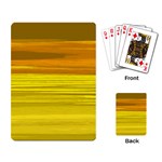 Yellow And Gold Horizontal Stripes - Abstract Art Playing Cards Single Design (Rectangle) Back