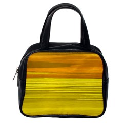 Yellow And Gold Horizontal Stripes - Abstract Art Classic Handbag (one Side)