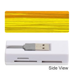 Yellow And Gold Horizontal Stripes - Abstract Art Memory Card Reader (stick) by KorokStudios