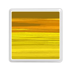 Yellow And Gold Horizontal Stripes - Abstract Art Memory Card Reader (square) by KorokStudios