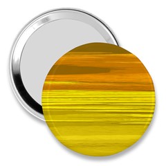 Yellow And Gold Horizontal Stripes - Abstract Art 3  Handbag Mirrors by KorokStudios