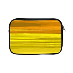 Yellow And Gold Horizontal Stripes - Abstract Art Apple Ipad Mini Zipper Cases by KorokStudios