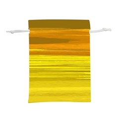 Yellow And Gold Horizontal Stripes - Abstract Art Lightweight Drawstring Pouch (m) by KorokStudios