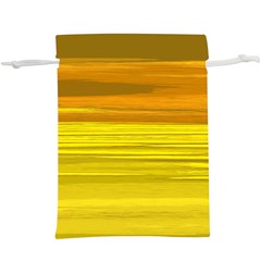 Yellow And Gold Horizontal Stripes - Abstract Art Lightweight Drawstring Pouch (xl)