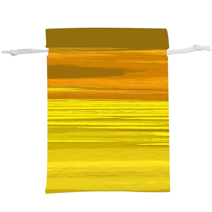 Yellow And Gold Horizontal Stripes - Abstract Art Lightweight Drawstring Pouch (XL)