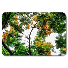 Tree Sunlight Forest Nature Landscape Sunrise Fog Large Doormat by danenraven