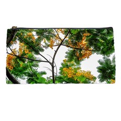 Tree Sunlight Forest Nature Landscape Sunrise Fog Pencil Case by danenraven