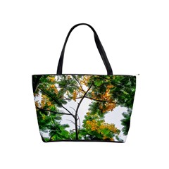 Tree Sunlight Forest Nature Landscape Sunrise Fog Classic Shoulder Handbag by danenraven