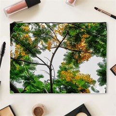 Tree Sunlight Forest Nature Landscape Sunrise Fog Cosmetic Bag (xl) by danenraven