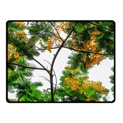 Tree Sunlight Forest Nature Landscape Sunrise Fog Fleece Blanket (small) by danenraven