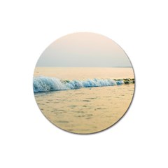 Sea Beach Ocean Sunset Sky Nature Coast Water Magnet 3  (round) by danenraven