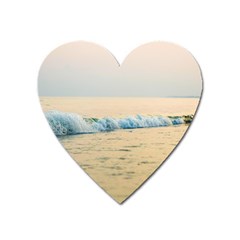 Sea Beach Ocean Sunset Sky Nature Coast Water Heart Magnet