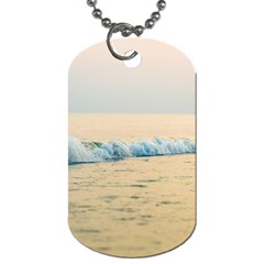 Sea Beach Ocean Sunset Sky Nature Coast Water Dog Tag (one Side) by danenraven