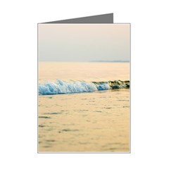 Sea Beach Ocean Sunset Sky Nature Coast Water Mini Greeting Card by danenraven