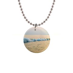 Sea Beach Ocean Sunset Sky Nature Coast Water 1  Button Necklace by danenraven