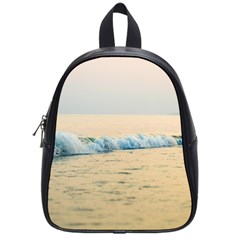 Sea Beach Ocean Sunset Sky Nature Coast Water School Bag (small) by danenraven