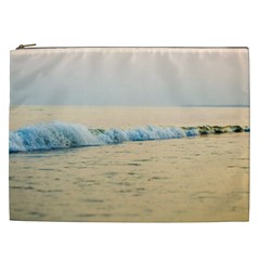 Sea Beach Ocean Sunset Sky Nature Coast Water Cosmetic Bag (xxl) by danenraven