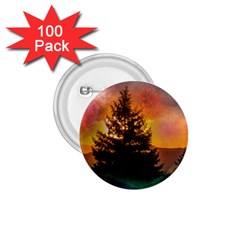 Tree Nature Landscape Fantasy Magical Cosmic 1.75  Buttons (100 pack) 