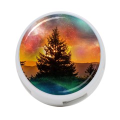 Tree Nature Landscape Fantasy Magical Cosmic 4-port Usb Hub (one Side) by danenraven