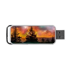 Tree Nature Landscape Fantasy Magical Cosmic Portable USB Flash (Two Sides)