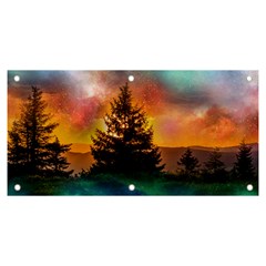 Tree Nature Landscape Fantasy Magical Cosmic Banner and Sign 6  x 3 