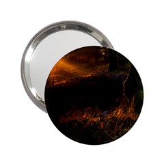 Sunset Forest Fall Sunbeams Nature 2 25  Handbag Mirrors by danenraven