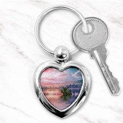 Nature Water Outdoors Travel Exploration Key Chain (heart) by danenraven