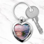 Nature Water Outdoors Travel Exploration Key Chain (Heart) Front