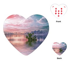 Nature Water Outdoors Travel Exploration Playing Cards Single Design (heart) by danenraven