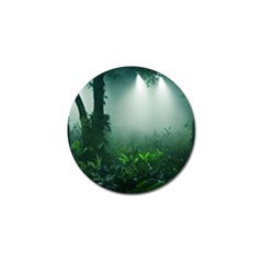 Swamp Forest Trees Background Nature Eerie Golf Ball Marker (10 Pack) by danenraven