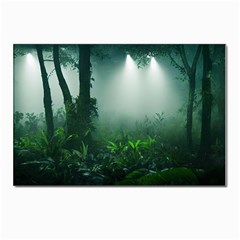 Swamp Forest Trees Background Nature Eerie Postcards 5  X 7  (pkg Of 10) by danenraven