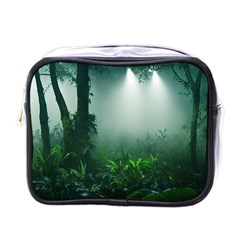 Swamp Forest Trees Background Nature Eerie Mini Toiletries Bag (one Side) by danenraven