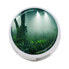 Swamp Forest Trees Background Nature Eerie 4-port Usb Hub (one Side) by danenraven