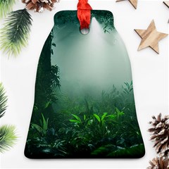 Swamp Forest Trees Background Nature Eerie Bell Ornament (two Sides)