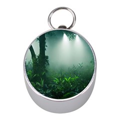 Swamp Forest Trees Background Nature Eerie Mini Silver Compasses by danenraven