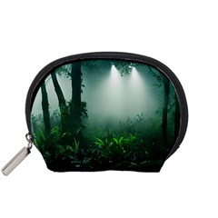 Swamp Forest Trees Background Nature Eerie Accessory Pouch (small) by danenraven