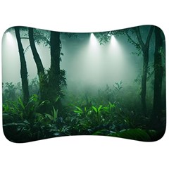 Swamp Forest Trees Background Nature Eerie Velour Seat Head Rest Cushion by danenraven