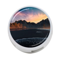 Beach Volcano Ocean Sunset Sunrise Iceland 4-port Usb Hub (two Sides) by danenraven