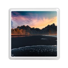 Beach Volcano Ocean Sunset Sunrise Iceland Memory Card Reader (square) by danenraven