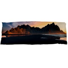 Beach Volcano Ocean Sunset Sunrise Iceland Body Pillow Case Dakimakura (two Sides) by danenraven