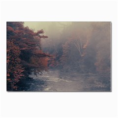 Morning River Forest Autumn Misty Morning Stream Postcards 5  X 7  (pkg Of 10) by danenraven