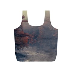 Morning River Forest Autumn Misty Morning Stream Full Print Recycle Bag (s) by danenraven