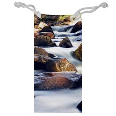 River Nature Stream Brook Water Rocks Landscape Jewelry Bag by danenraven