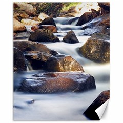 River Nature Stream Brook Water Rocks Landscape Canvas 11  X 14  by danenraven