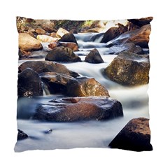 River Nature Stream Brook Water Rocks Landscape Standard Cushion Case (one Side) by danenraven